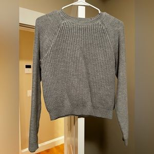 Gray Cropped Sweater
